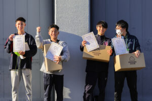 表彰チーム代表者とMVP受賞者